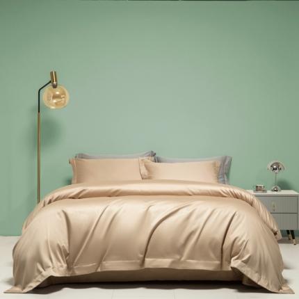 91家纺网 家纺一手货源 找家纺 （总）艾佳 2025新款50s长绒棉纯色单品被套