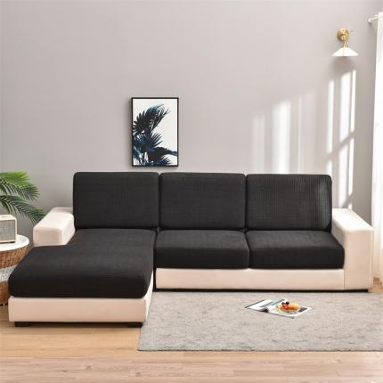 四季鹿 2023新款格格绒坐垫套 黑色