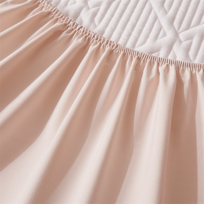 91家纺网 家纺一手货源 找家纺 总雯豆家纺 2025春秋冬季新品加厚款A类夹棉床笠纯色床垫保护罩