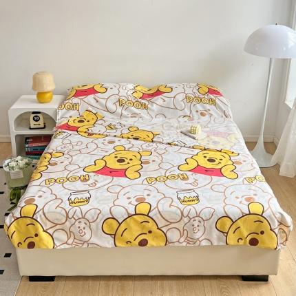 91家纺网 家纺一手货源 找家纺 梦家居 2023新款隔脏睡袋 维尼小熊