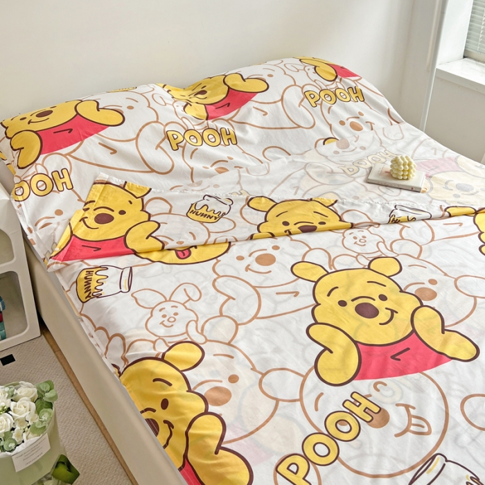 91家纺网 家纺一手货源 找家纺 梦家居 2023新款隔脏睡袋 维尼小熊