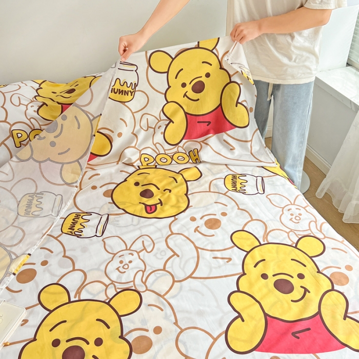 91家纺网 家纺一手货源 找家纺 梦家居 2023新款隔脏睡袋 维尼小熊