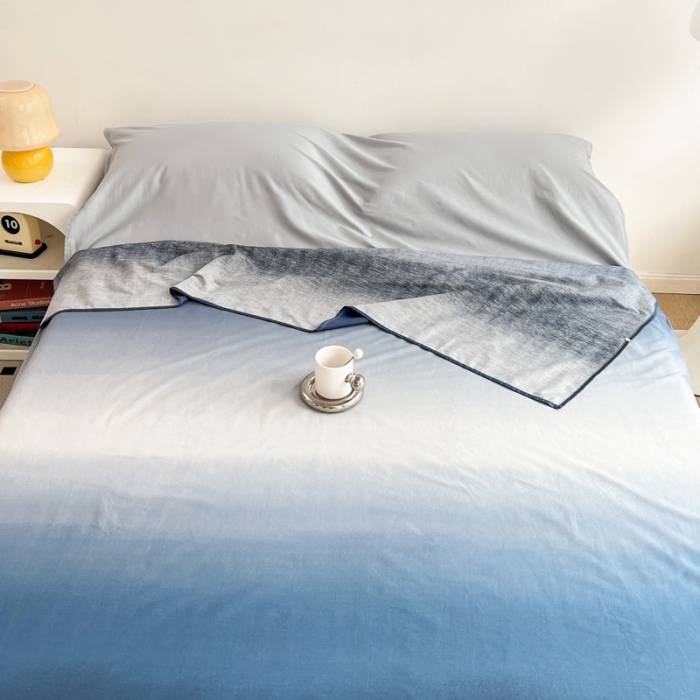 91家纺网 家纺一手货源 找家纺 梦家居 2023新款隔脏睡袋 星空蓝