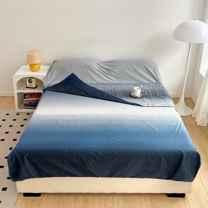 91家纺网 家纺一手货源 找家纺 梦家居 2023新款隔脏睡袋 星空蓝