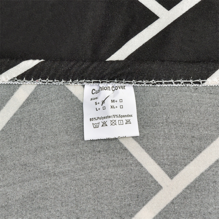 91家纺网 家纺一手货源 找家纺 四季鹿 2023新款牛奶丝印花坐垫套组合沙发 黑Z