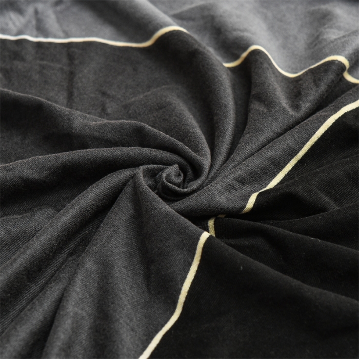 91家纺网 家纺一手货源 找家纺 四季鹿 2023新款牛奶丝印花坐垫套组合沙发 黑方