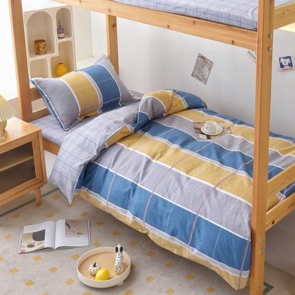 91家纺网 家纺一手货源 找家纺 卡迪亚 2023新款学生单人全棉三件套 劳拉