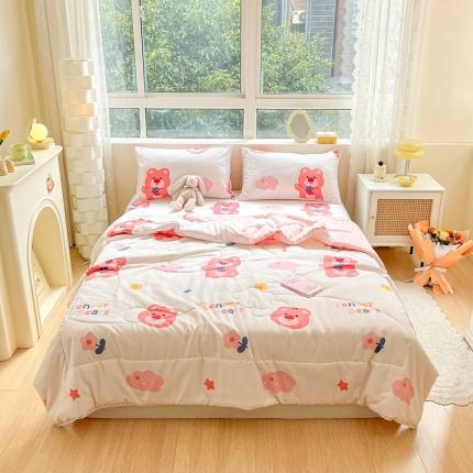 91家纺网 家纺一手货源 找家纺 （总）慕尚  2025新款满天星凉席夏被组合四件套