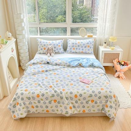 91家纺网 家纺一手货源 找家纺 （总）慕尚  2025新款满天星凉席夏被组合四件套