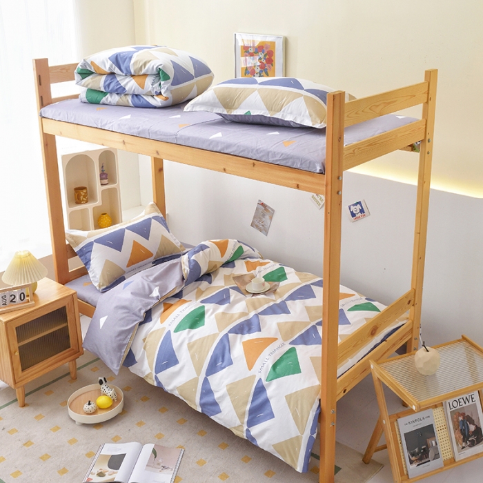 91家纺网 家纺一手货源 找家纺 卡迪亚 2023新款学生单人全棉三件套 戈雅