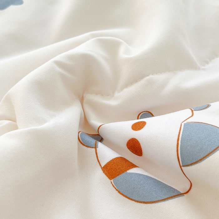 91家纺网 家纺一手货源 找家纺 慕尚  2025新款满天星凉席夏被组合四件套 萌萌飞机