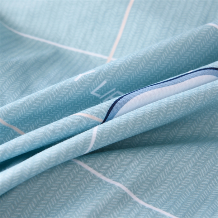 91家纺网 家纺一手货源 找家纺 卡迪亚 2023新款学生单人全棉三件套 牛油果