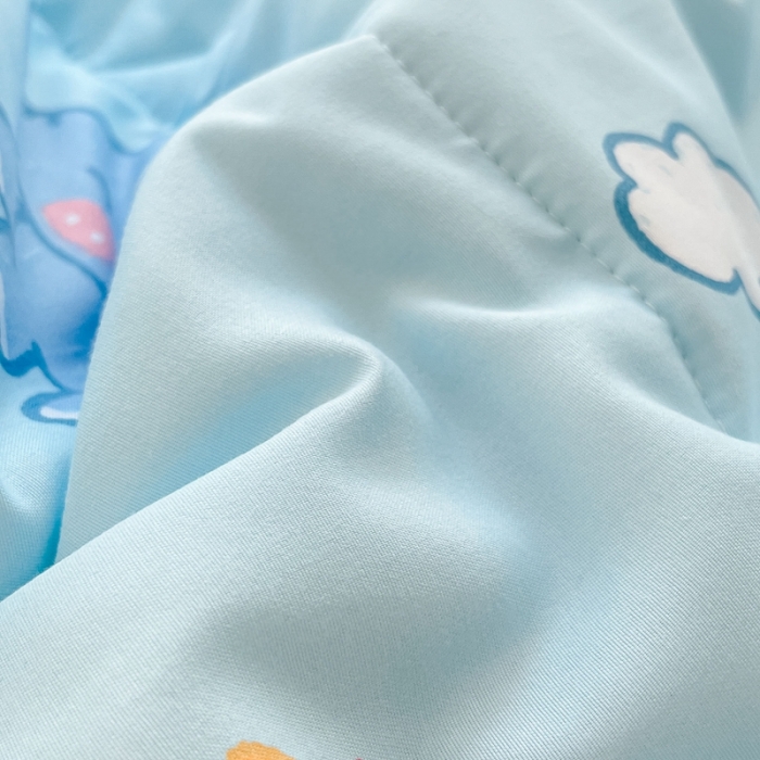 91家纺网 家纺一手货源 找家纺 慕尚  2025新款满天星凉席夏被组合四件套 萌小象