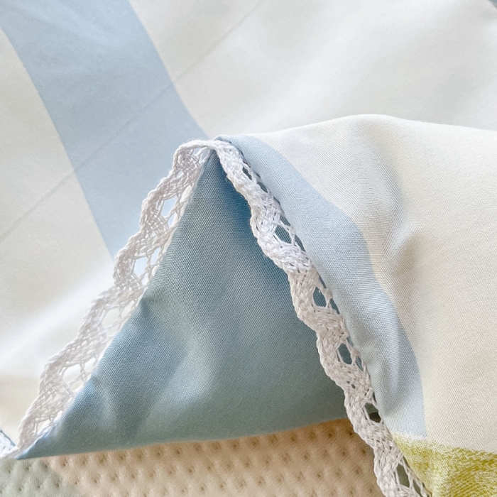 91家纺网 家纺一手货源 找家纺 慕尚  2025新款满天星凉席夏被组合四件套 柠檬花