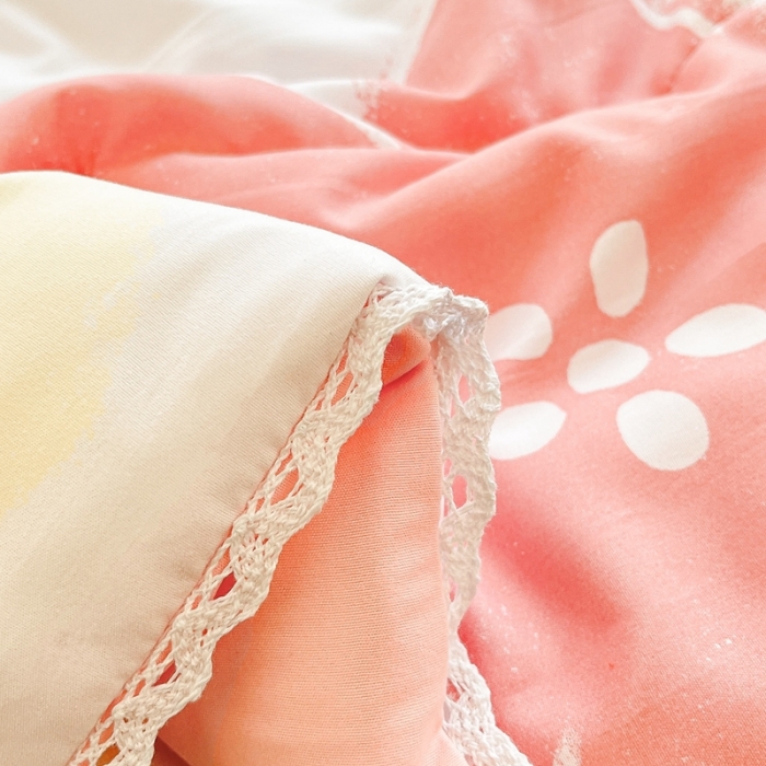 91家纺网 家纺一手货源 找家纺 慕尚  2025新款满天星凉席夏被组合四件套 七彩花