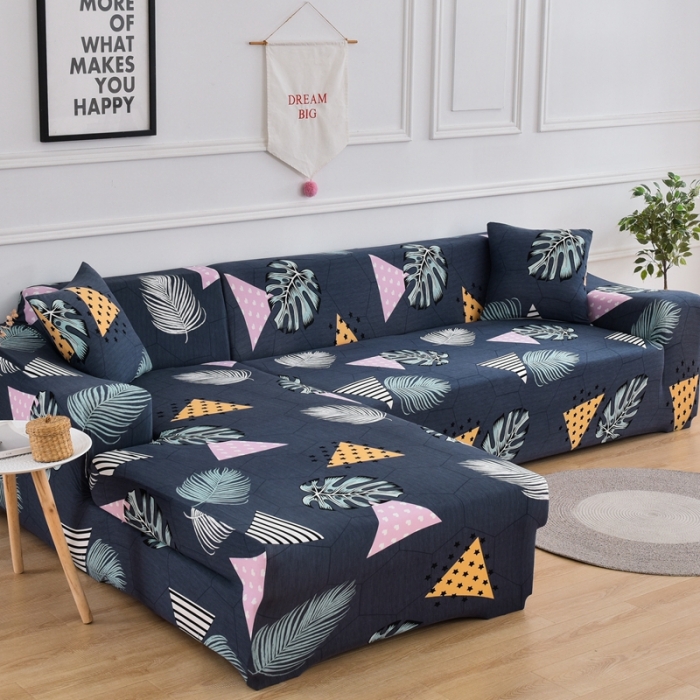 91家纺网 家纺一手货源 找家纺 四季鹿 2023新款牛奶丝组合沙发套 拾忆