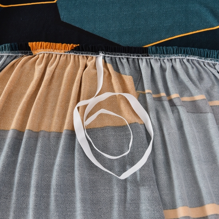 91家纺网 家纺一手货源 找家纺 四季鹿 2023新款牛奶丝组合沙发套 四维空间