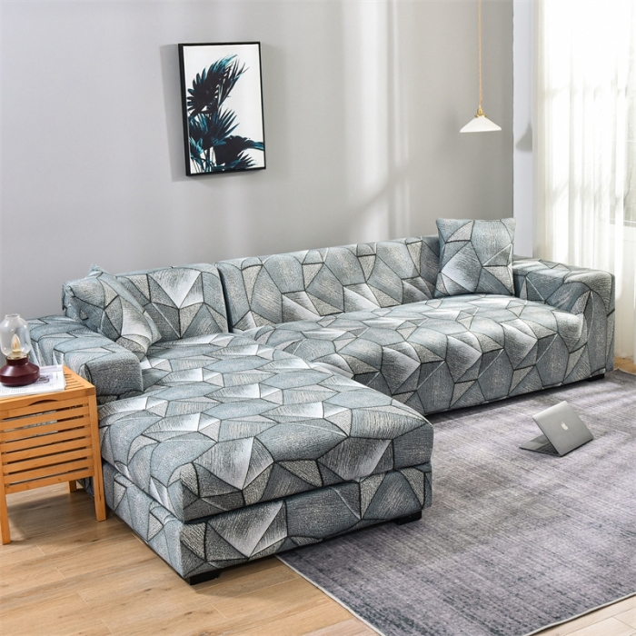 91家纺网 家纺一手货源 找家纺 四季鹿 2023新款牛奶丝组合沙发套 素描