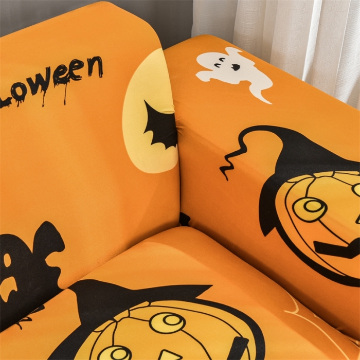 91家纺网 家纺一手货源 找家纺 四季鹿 2023新款牛奶丝组合沙发套 万圣节