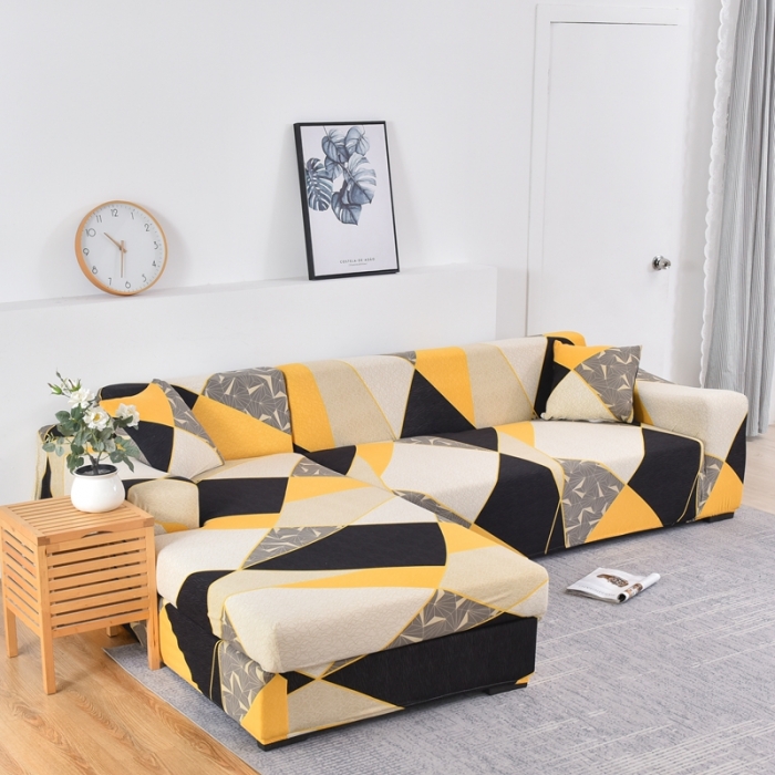 91家纺网 家纺一手货源 找家纺 四季鹿 2023新款牛奶丝组合沙发套 纹理