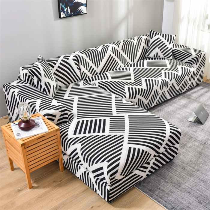 91家纺网 家纺一手货源 找家纺 四季鹿 2023新款牛奶丝组合沙发套 沃特