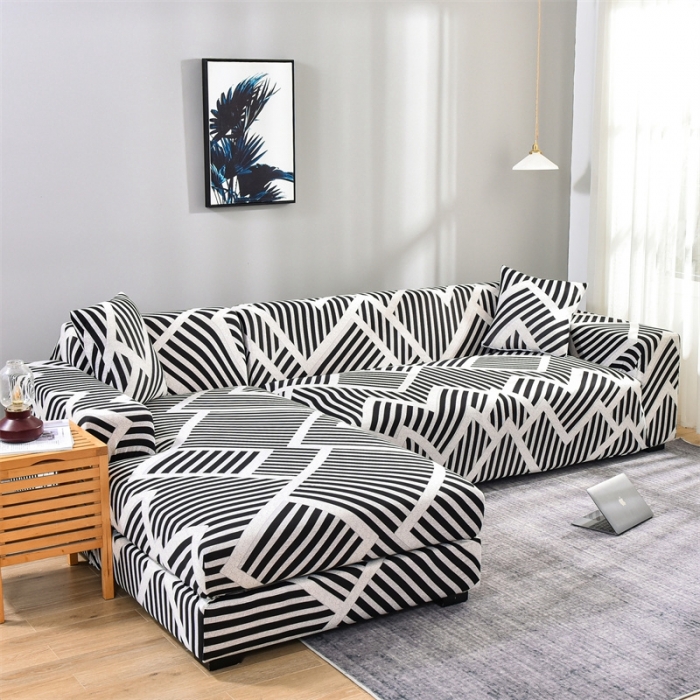 91家纺网 家纺一手货源 找家纺 四季鹿 2023新款牛奶丝组合沙发套 沃特