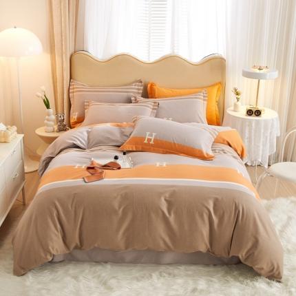 91家纺网 家纺一手货源 找家纺 （总）金纱玉纺家纺 2024新款加厚AB版四件套