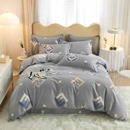 91家纺网 家纺一手货源 找家纺 （总）金纱玉纺家纺 2024新款加厚AB版四件套