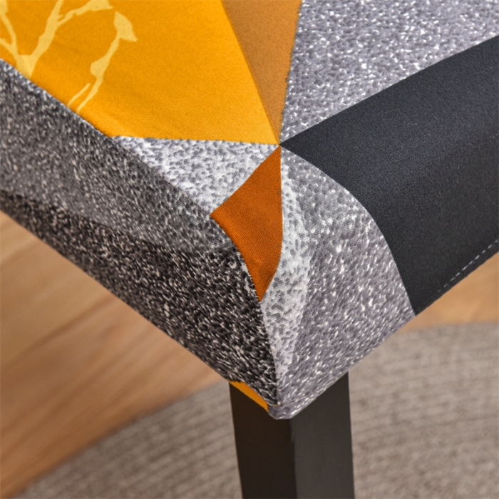 91家纺网 家纺一手货源 找家纺 四季鹿 2023新款牛奶丝椅子套座椅套 三角拼块