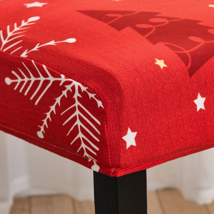 91家纺网 家纺一手货源 找家纺 四季鹿 2023新款牛奶丝椅子套座椅套 圣诞礼物