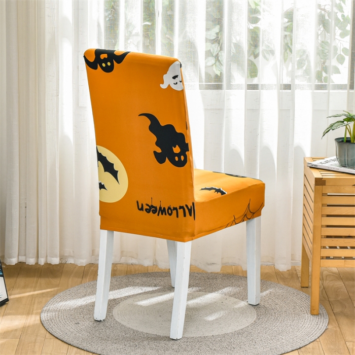 91家纺网 家纺一手货源 找家纺 四季鹿 2023新款牛奶丝椅子套座椅套 万圣节