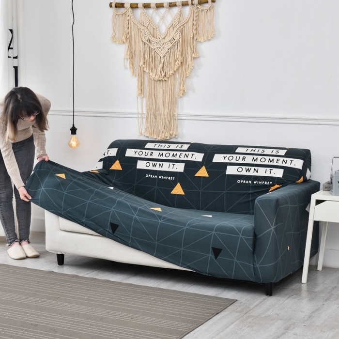 91家纺网 家纺一手货源 找家纺 四季鹿 2023新款牛奶丝沙发套单个沙发 时光