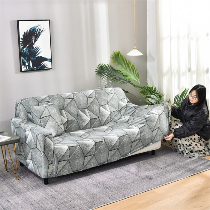 91家纺网 家纺一手货源 找家纺 四季鹿 2023新款牛奶丝沙发套单个沙发 素描