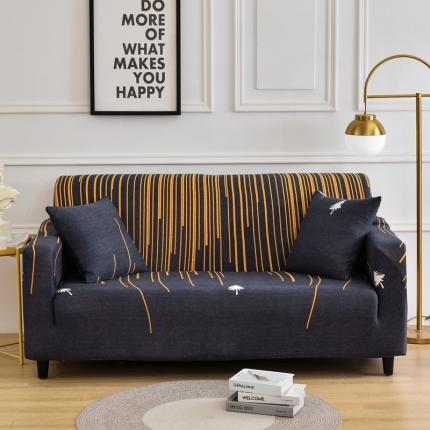 四季鹿 2023新款牛奶丝沙发套单个沙发 烟花树