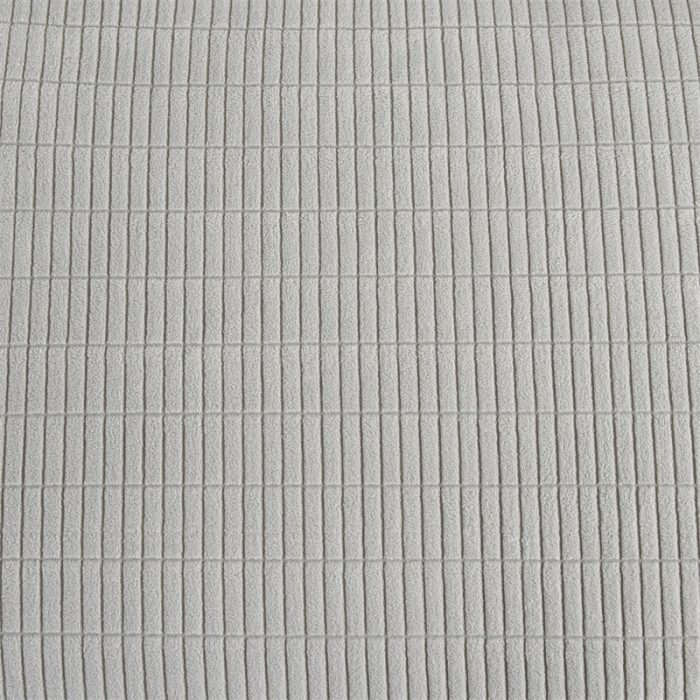 91家纺网 家纺一手货源 找家纺 四季鹿 2023新款格格绒沙发套贵妃组合 浅灰色