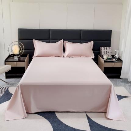 金丝鸟 2023新款全棉100支长绒棉单品床单 白桃粉