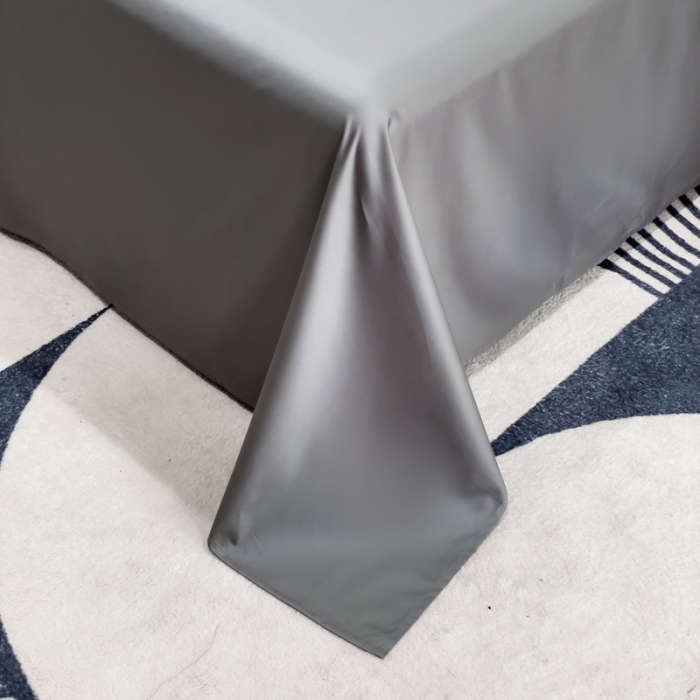 91家纺网 家纺一手货源 找家纺 金丝鸟 2023新款全棉100支长绒棉单品床单 高级灰