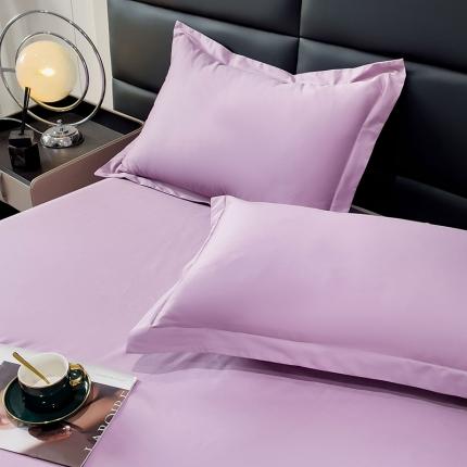 91家纺网 家纺一手货源 找家纺 金丝鸟 2023新款全棉100支长绒棉单品枕套 苏格拉紫