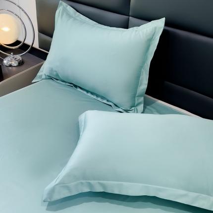 91家纺网 家纺一手货源 找家纺 金丝鸟 2023新款全棉100支长绒棉单品枕套 月光绿