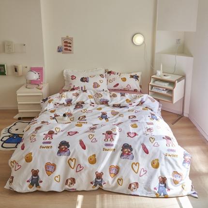 91家纺网 家纺一手货源 找家纺 （总）窝米 2023新款13370全棉卡通风系列四件套