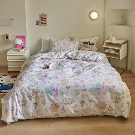 91家纺网 家纺一手货源 找家纺 （总）窝米 2023新款13370全棉卡通风系列四件套