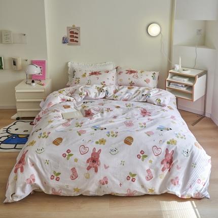 91家纺网 家纺一手货源 找家纺 （总）窝米 2023新款13370全棉卡通风系列四件套