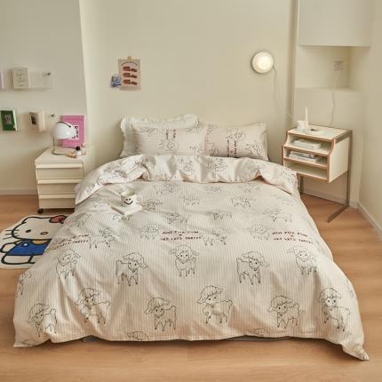 91家纺网 家纺一手货源 找家纺 （总）窝米 2023新款13370全棉卡通风系列四件套