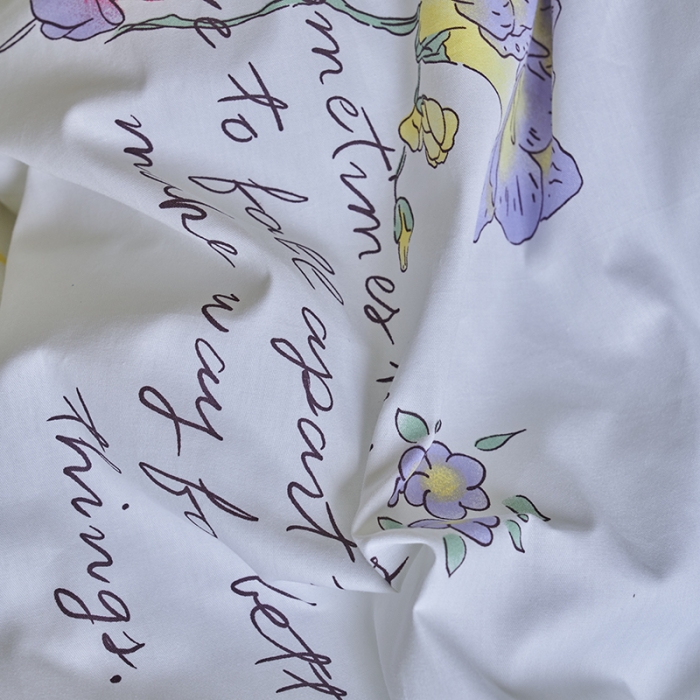 91家纺网 家纺一手货源 找家纺 窝米 2023新款13370全棉卡通风系列四件套 浮蝶儿绿