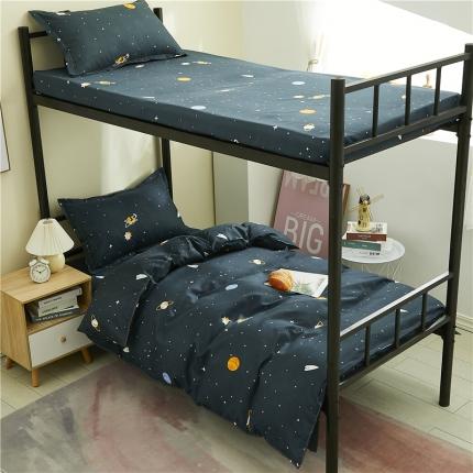91家纺网 家纺一手货源 找家纺 曼璐家纺 2025芦荟棉学生寝室架子床套件宿舍1.5 星空之旅