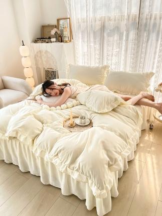 91家纺网 家纺一手货源 找家纺 蜗牛摄影 法式奶油风套件样片