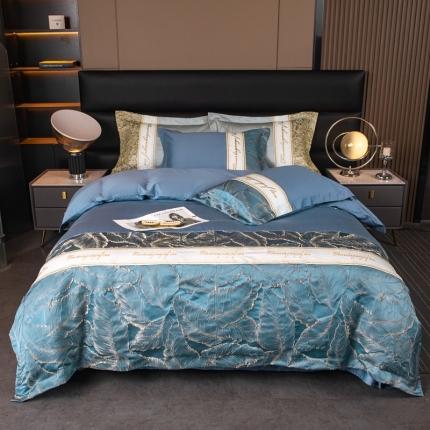 91家纺网 家纺一手货源 找家纺 （总）栩裕 2025新款浮雕刺绣磨毛四件套锦上繁华系列