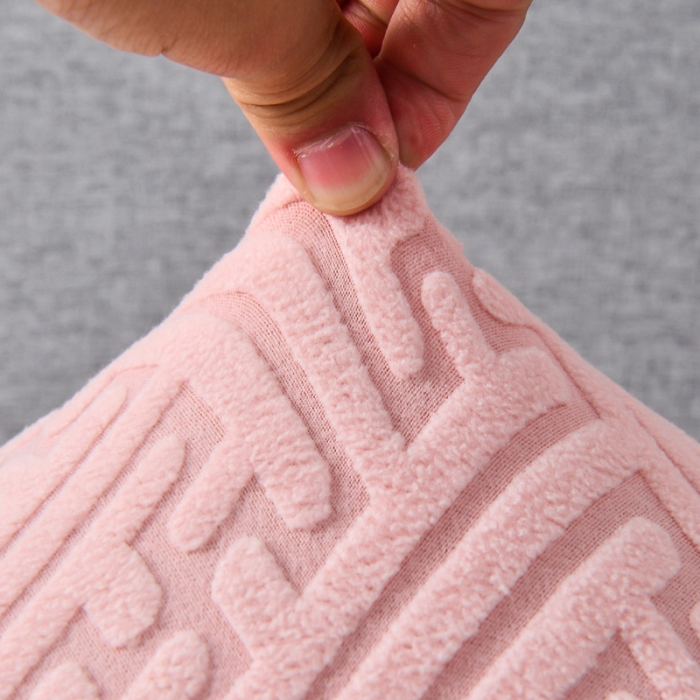 91家纺网 家纺一手货源 找家纺 千彤2023防滑防尘可拆卸水洗机洗全包款沙发套罩沙发笠-韵律系列 粉色