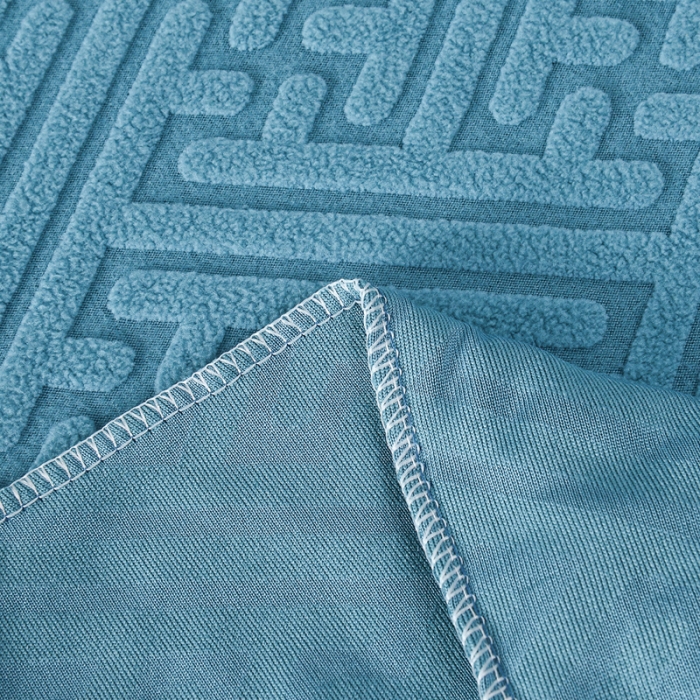 91家纺网 家纺一手货源 找家纺 千彤2023防滑防尘可拆卸水洗机洗全包款沙发套罩沙发笠-韵律系列天蓝色