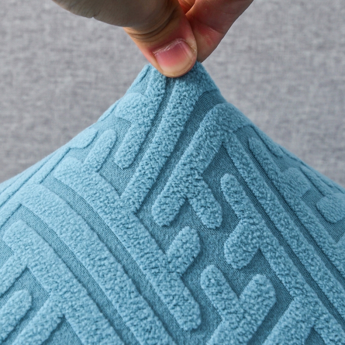 91家纺网 家纺一手货源 找家纺 千彤2023防滑防尘可拆卸水洗机洗全包款沙发套罩沙发笠-韵律系列天蓝色